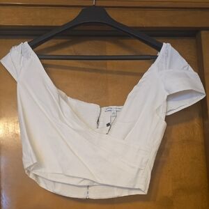 Express White Off-Shoulder Blouse